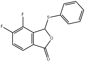 4,5-Difluoro-3-(phenylthio)isobenzofuran-1(3H)-one Struktur