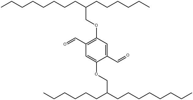 2,5-bis((2-hexyldecyl)oxy)terephthalaldehyde Struktur