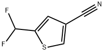 5-(Difluoromethyl)thiophene-3-carbonitrile Struktur