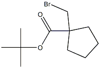 tert-butyl 1-(bromomethyl)cyclopentane-1-carboxylate Struktur