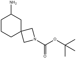 tert-butyl 6-amino-2-azaspiro[3.5]nonane-2-carboxylate Struktur