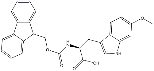 N-Fmoc-6-Methoxy-L-tryptophan Struktur