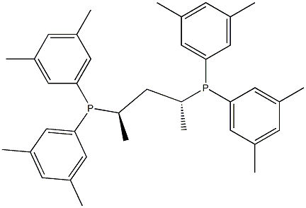 (R,R)-2,4-Bis[bis(3,5-dimethylphenyl)phosphino]pentane, 98% Struktur