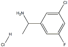 1-(3-Chloro-5-fluorophenyl)ethanamine hydrochloride Struktur