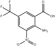 2-amino-3-nitro-5-(trifluoromethyl)benzoic acid Struktur