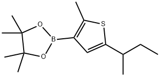 2-Methyl-5-(sec-butyl)thiophene-3-boronic acid pinacol ester Struktur