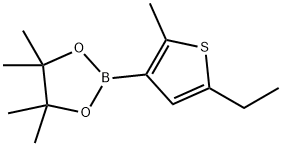 2-Methyl-5-ethylthiophene-3-boronic acid pinacol ester Struktur