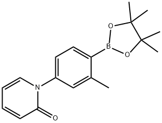 2-Methyl-4-(1H-pyridin-2-one)phenylboronic acid pinacol ester Struktur