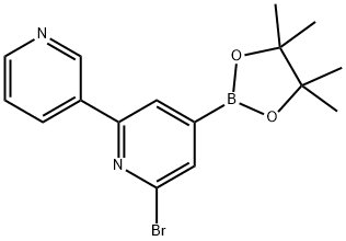 2-Bromo-6-(3-pyridyl)pyridine-4-boronic acid pinacol ester Struktur