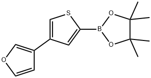 4-(3-Furyl)thiophene-2-boronic acid pinacol ester Struktur