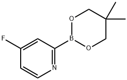 4-Fluoropyridine-2-boronic acid neopentylglycol ester Struktur