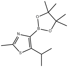 2-Methyl-5-(iso-propyl)thiazole-4-boronic acid pinacol ester Struktur