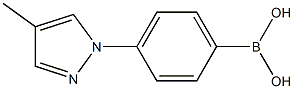 4-(4-methyl-1H-pyrazol-1-yl)phenylboronic acid Struktur