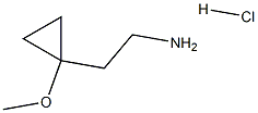 2-(1-methoxycyclopropyl)ethan-1-amine hydrochloride Struktur