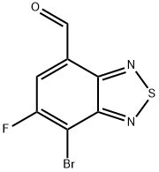 7-bromo-6-fluorobenzo[c][1,2,5]thiadiazole-4-carbaldehyde Struktur