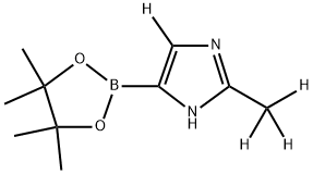 2-(methyl-d3)-4-(4,4,5,5-tetramethyl-1,3,2-dioxaborolan-2-yl)-1H-imidazole-5-d Struktur