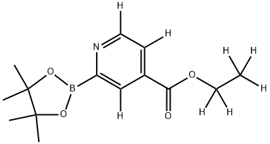 ethyl-d5 2-(4,4,5,5-tetramethyl-1,3,2-dioxaborolan-2-yl)isonicotinate-3,5,6-d3 Struktur