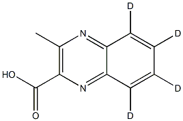 2-Quinoxaline-5,6,7,8-d4-carboxylic acid, 3-methyl- Struktur