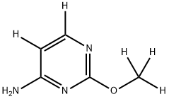 2-(methoxy-d3)pyrimidin-5,6-d2-4-amine Struktur