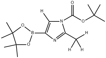 tert-butyl 2-(methyl-d3)-4-(4,4,5,5-tetramethyl-1,3,2-dioxaborolan-2-yl)-1H-imidazole-1-carboxylate-5-d Struktur