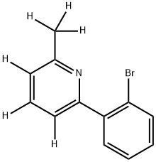 2-(2-bromophenyl)-6-(methyl-d3)pyridine-3,4,5-d3 Struktur