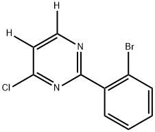 2-(2-bromophenyl)-4-chloropyrimidine-5,6-d2 Struktur