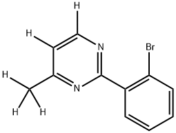 2-(2-bromophenyl)-4-(methyl-d3)pyrimidine-5,6-d2 Struktur