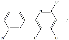 2-bromo-6-(3-bromophenyl)pyridine-3,4,5-d3 Struktur