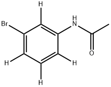 N-(3-bromophenyl-2,4,5,6-d4)acetamide Struktur