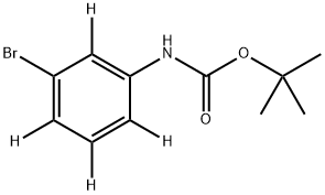 tert-butyl (3-bromophenyl-2,4,5,6-d4)carbamate Struktur