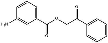 2-oxo-2-phenylethyl 3-aminobenzoate Struktur