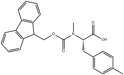 N-Fmoc-N-methyl-4-methyl-L-phenylalanine Struktur