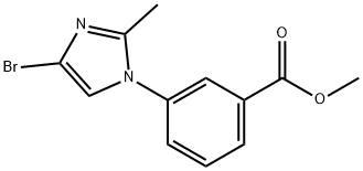 methyl 3-(4-bromo-2-methyl-1H-imidazol-1-yl)benzoate Struktur