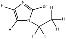 2-bromo-1-(ethyl-d5)-1H-imidazole-4,5-d2 Struktur