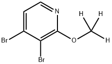 3,4-dibromo-2-(methoxy-d3)pyridine Struktur