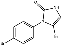 5-bromo-1-(4-bromophenyl)-1,3-dihydro-2H-imidazol-2-one Struktur