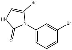 5-bromo-1-(3-bromophenyl)-1,3-dihydro-2H-imidazol-2-one Struktur