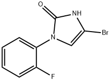 4-bromo-1-(2-fluorophenyl)-1,3-dihydro-2H-imidazol-2-one Struktur