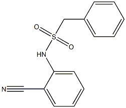 N-(2-cyanophenyl)-1-phenylmethanesulfonamide Struktur