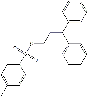 3,3-diphenylpropyl 4-methylbenzene-1-sulfonate Struktur