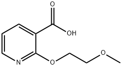 2-(2-methoxyethoxy)pyridine-3-carboxylic acid Struktur