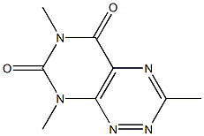 Pyrimido[5,4-e]-1,2,4-triazine-5,7(6H,8H)-dione,3,6,8-trimethyl- Struktur