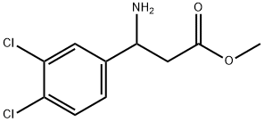 methyl 3-amino-3-(3,4-dichlorophenyl)propanoate Struktur