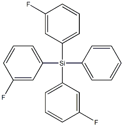 tris(3-fluorophenyl)(phenyl)silane Struktur