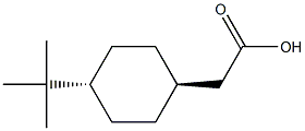 Cyclohexaneacetic acid, 4-(1,1-dimethylethyl)-, trans- Struktur