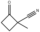 1-methyl-2-oxocyclobutane-1-carbonitrile Struktur