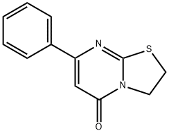 2,3-Dihydro-7-phenyl-5H-thiazolo[3,2-a]pyrimidin-5-one Struktur