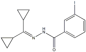 N'-(dicyclopropylmethylene)-3-iodobenzohydrazide Struktur