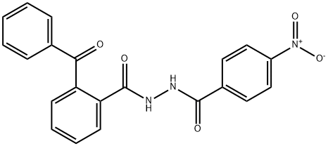 2-benzoyl-N'-(4-nitrobenzoyl)benzohydrazide Struktur