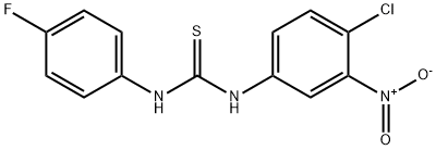 N-(4-chloro-3-nitrophenyl)-N'-(4-fluorophenyl)thiourea Struktur